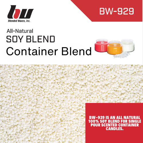 BW 929 Natural Container Wax Blend - 100% Soy Wax - Container Candle Waxes