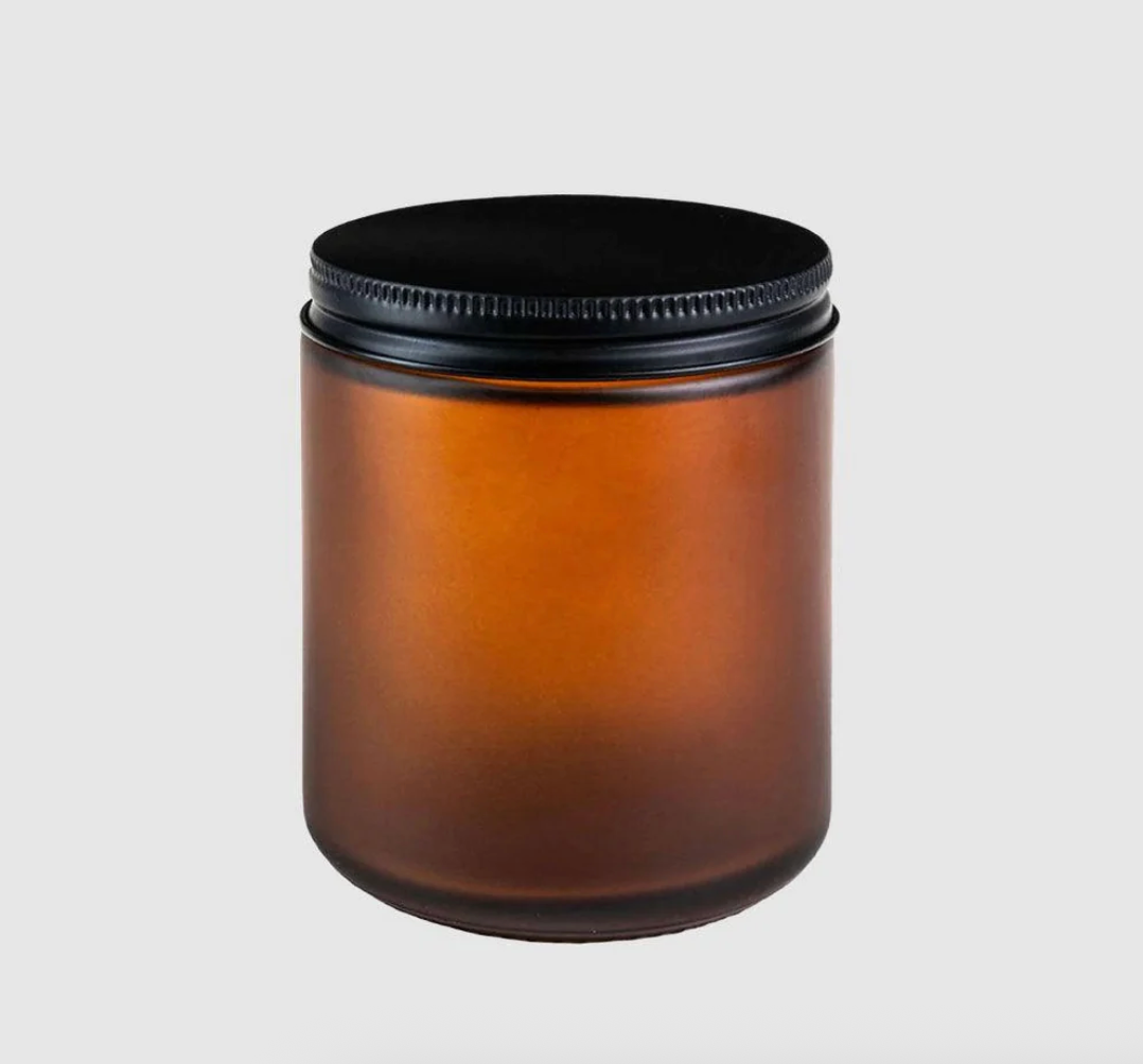 Straight-Sided Glass Jars 8 oz + Metal Lid Pack of 24