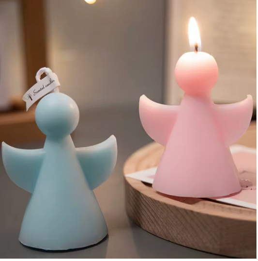 Round Head Angel Wing Acrylic Candle Mold – Multi-Size Geometric Candle Making Tool